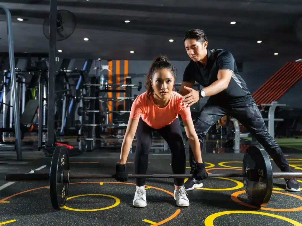 personal fitness trainer at home